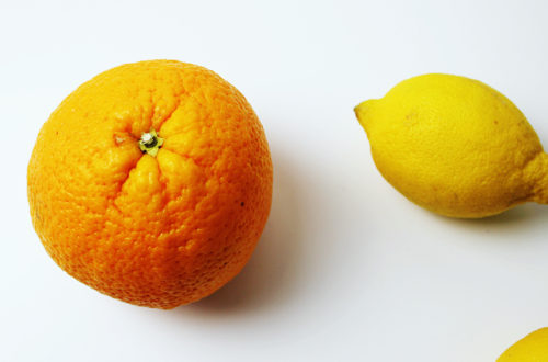 Orange und Zitrone